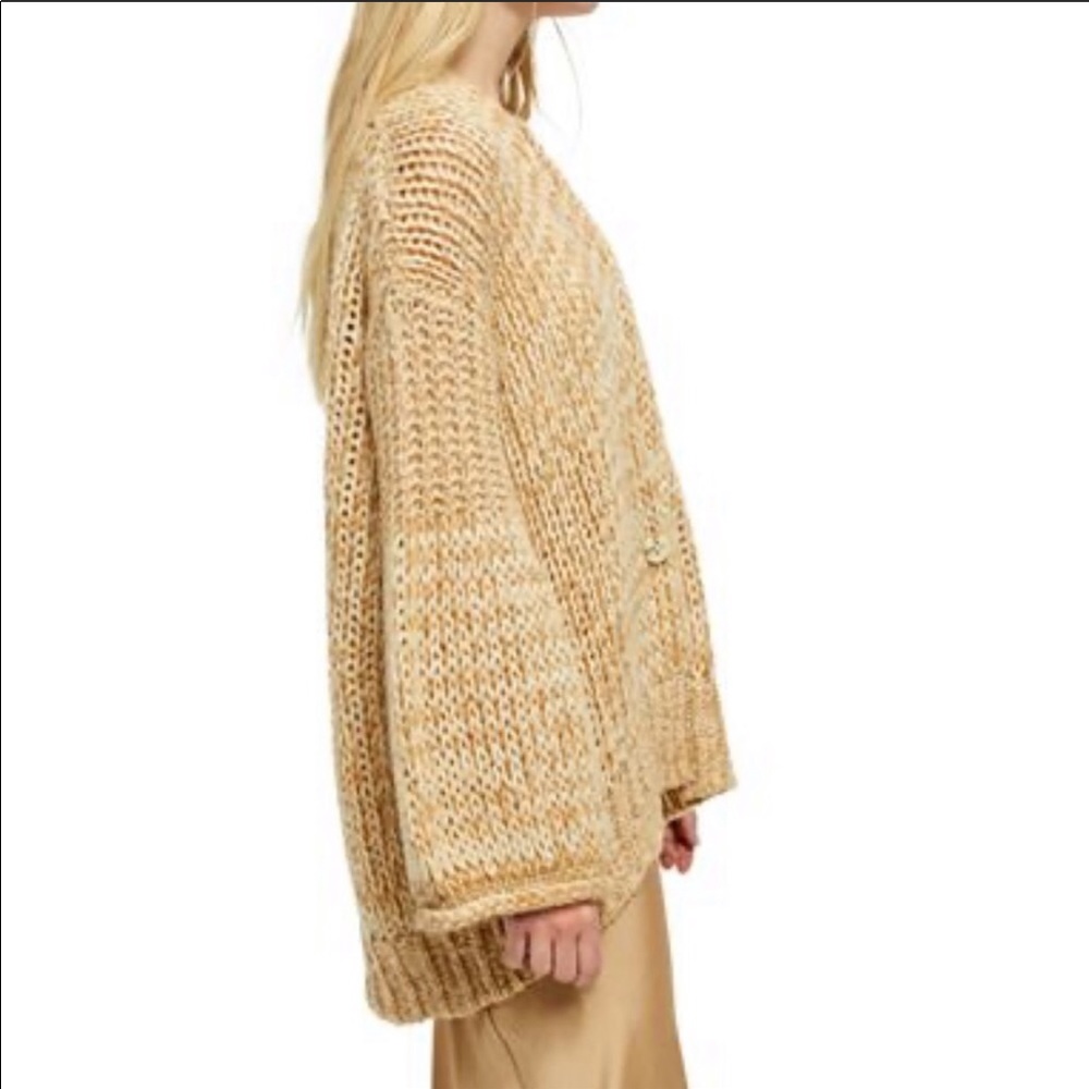 Home Town Wood Knit Loose Fit Cardigan Medium - Picture 6 of 7